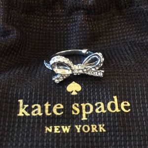 Size 6 - Kate Spade Skinny Mini Pave Bow Ring